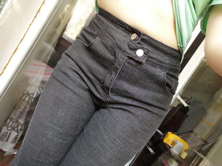 Джинсы обтягивающие, высокая посадка, джинсики, стрейчевые, узкие