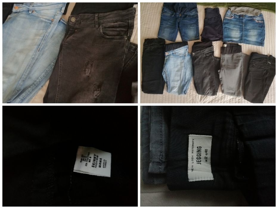 Zestaw ubrań ciążowych, rozm. M H&M, Mamalicious, Lindex, spodnie
