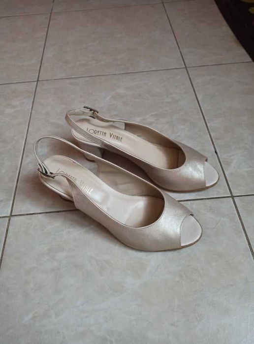 Skórzane sandały Loretta Vitale, rozmiar 37