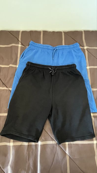 Pack 2 calções rapaz 14-15 anos (azul e preto)