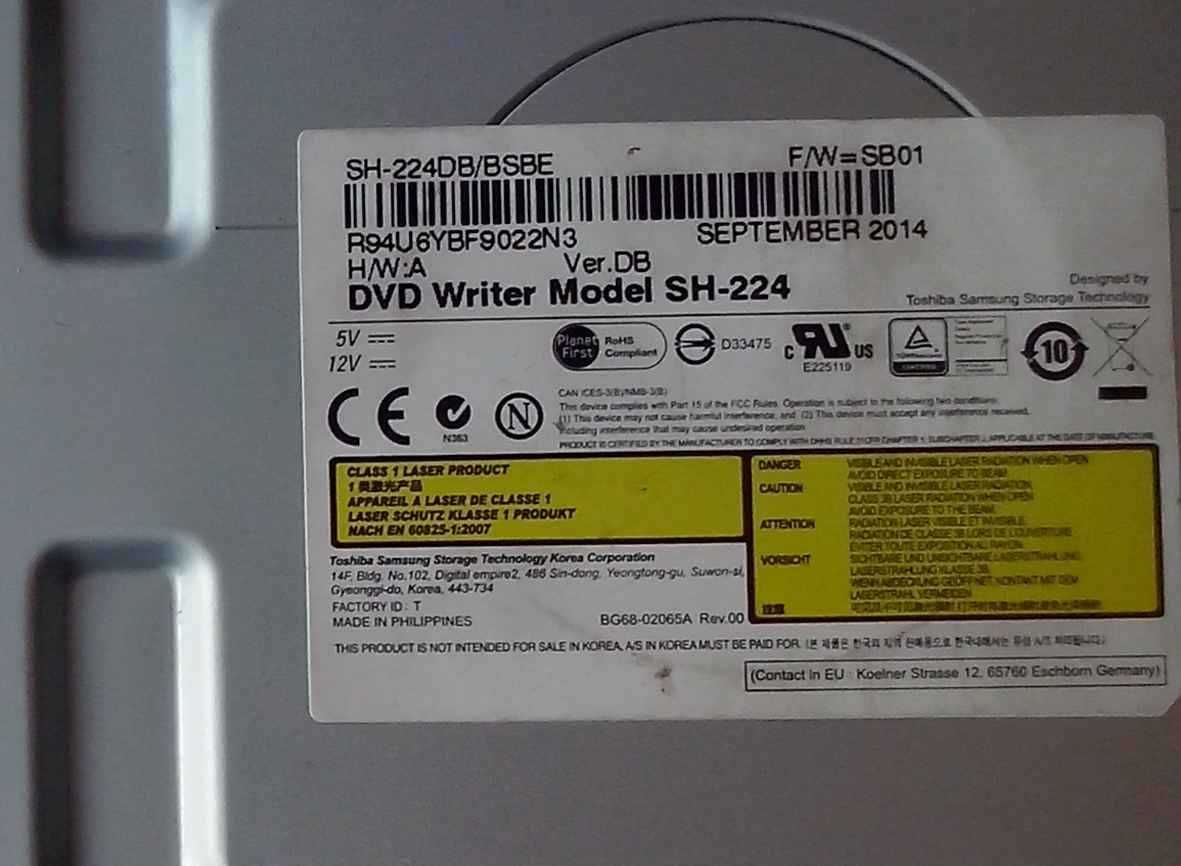 Nagrywarka DVD Samsung TSSTcorp CDDVDW SH-224DB