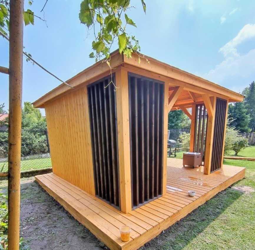 Nowoczesna Altana Ogrodowa 5x4m Altanka Drewniana