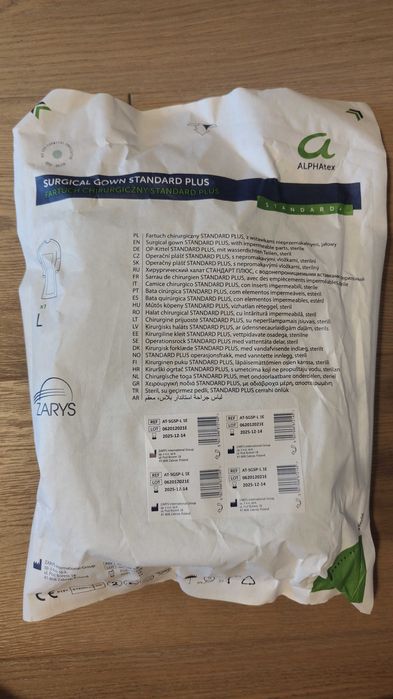 Fartuch chirurgiczny jałowy, L Standard Plus