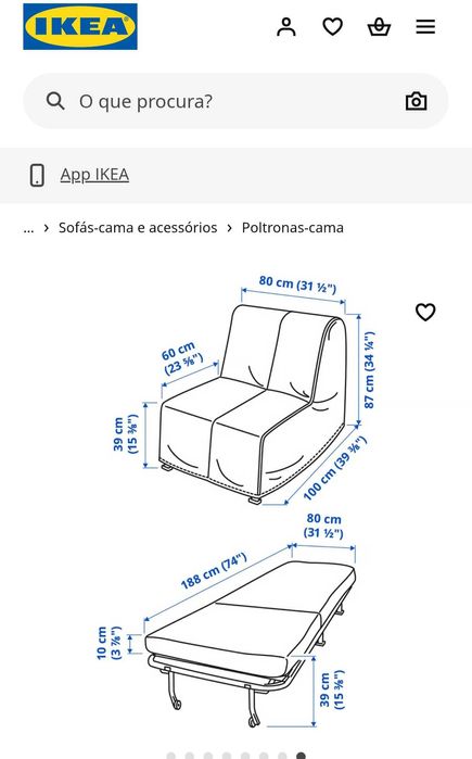 Sofá poltrona IKEA LYCKSELE