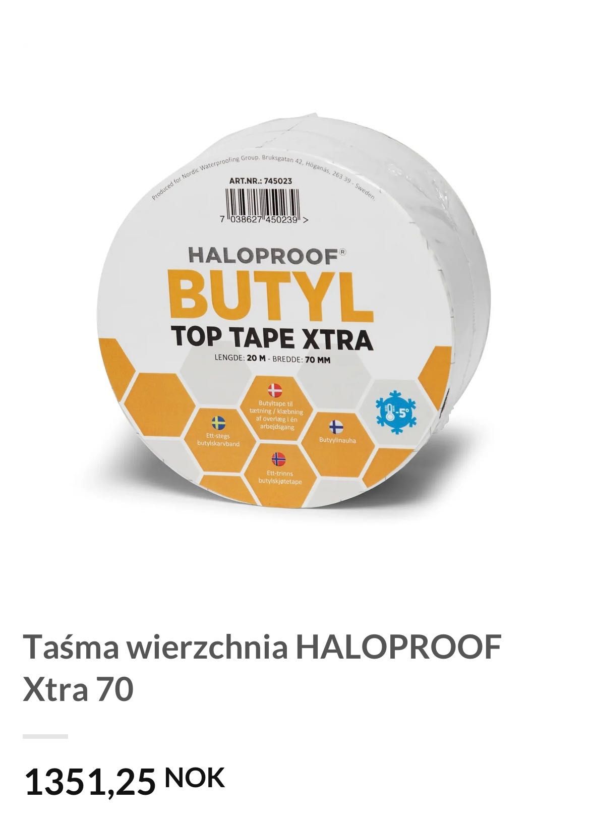 BUTYL-Top Tape Extra 4 szt.Taśma do membran i warstw uszczelniająca