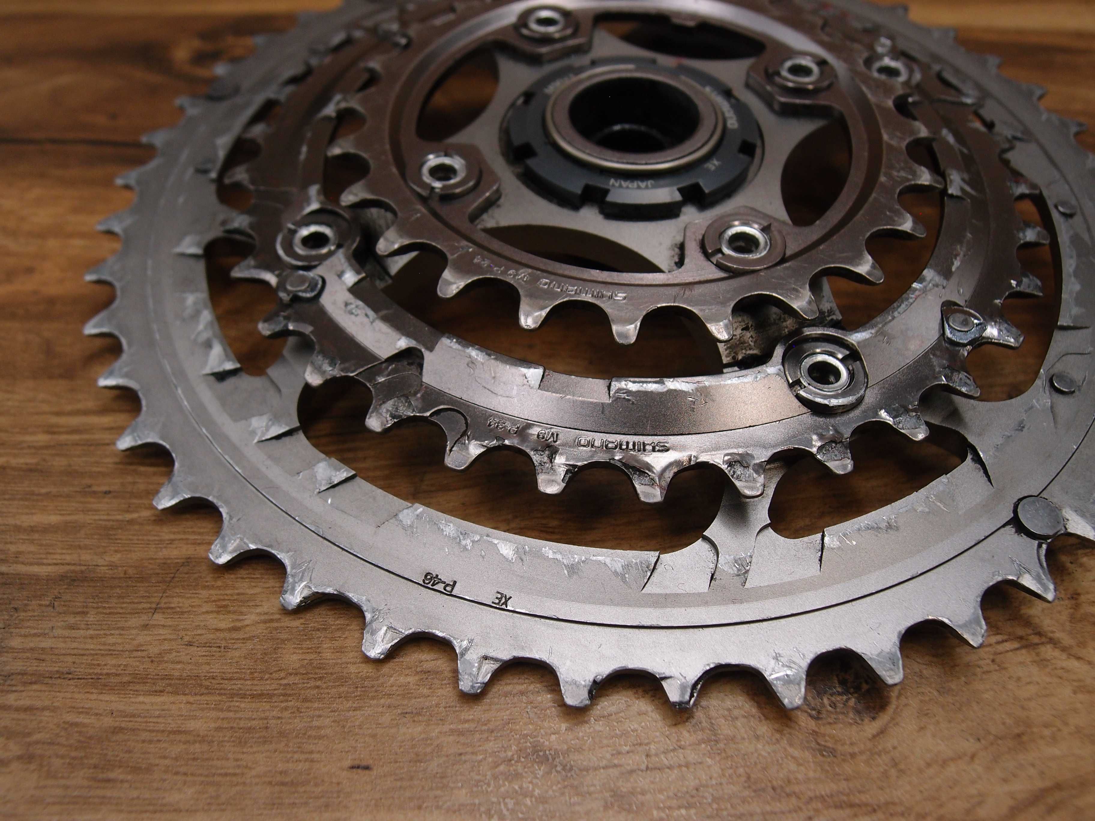 korba rowerowa Shimano XTR FC-M952 szarak MTB + wkład suportu BB-M952