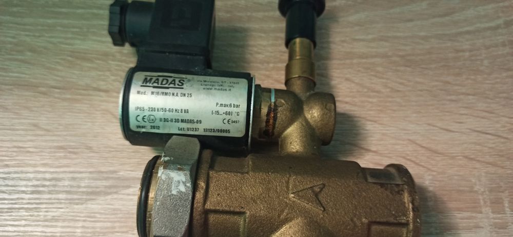 Электромагнитный клапан газовый Madas