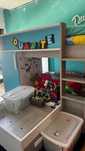 Beliche com 2 colchoes e roupa de cama