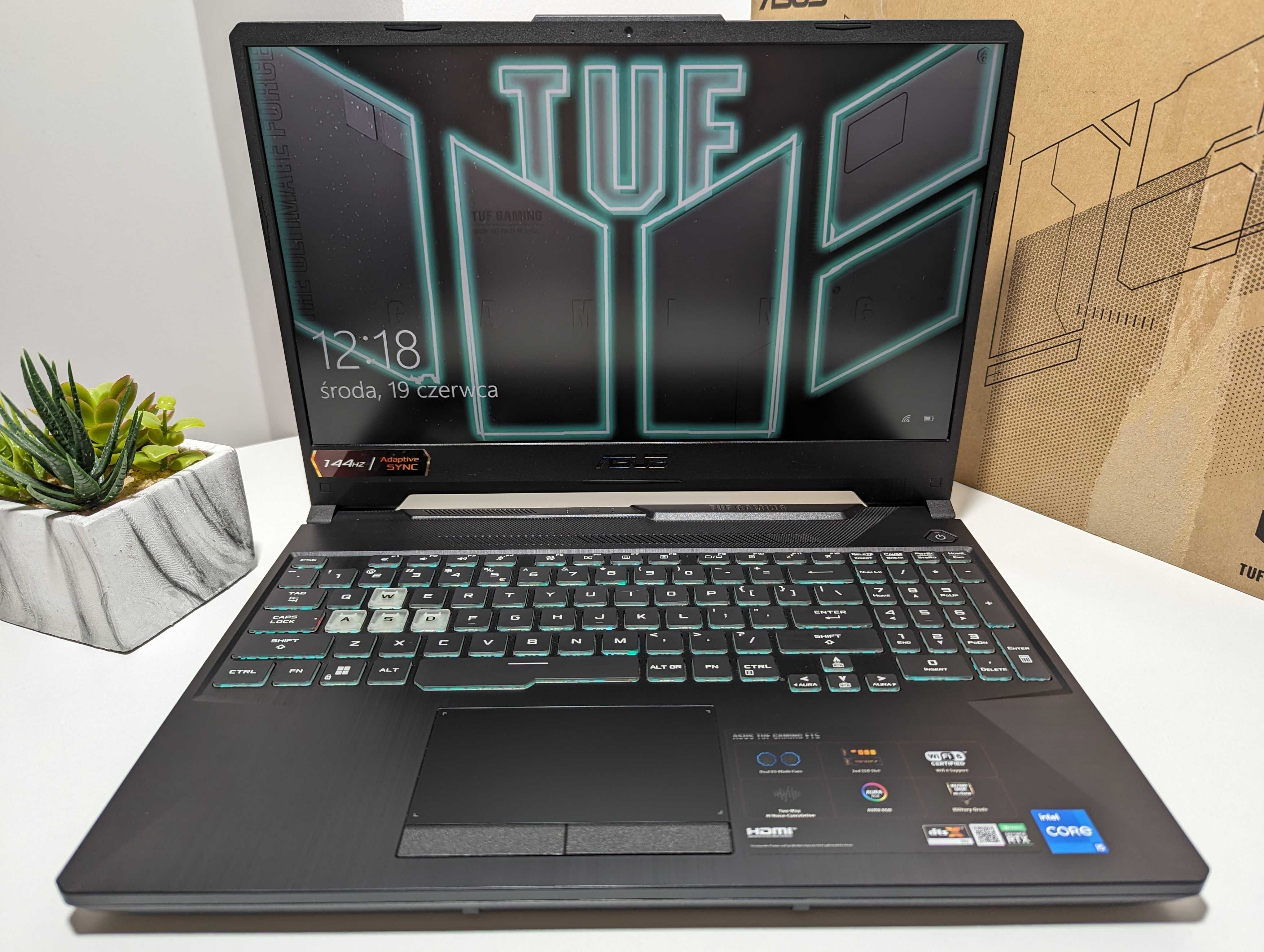 LAPTOP GAMINGOWY Asus TUF F15 RTX 3050 Intel i5-11400H 144 hz