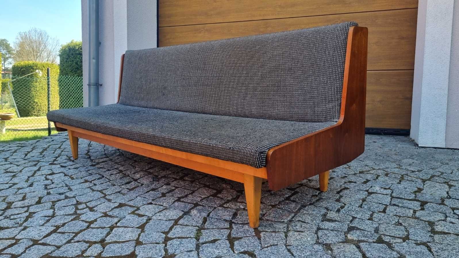 Dwustronna Czechosłowacka Sofa vintage design PRL