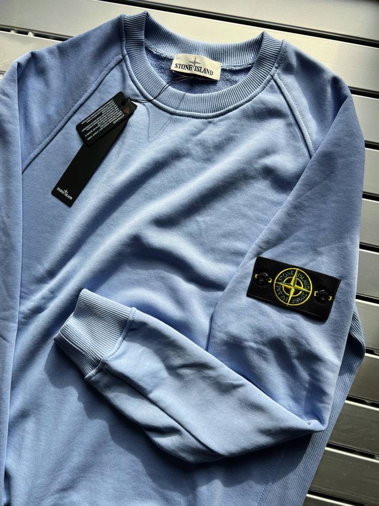 Бежевий Світшот Stone Island \ Кофта Стон Айленд \ Худі Стонік