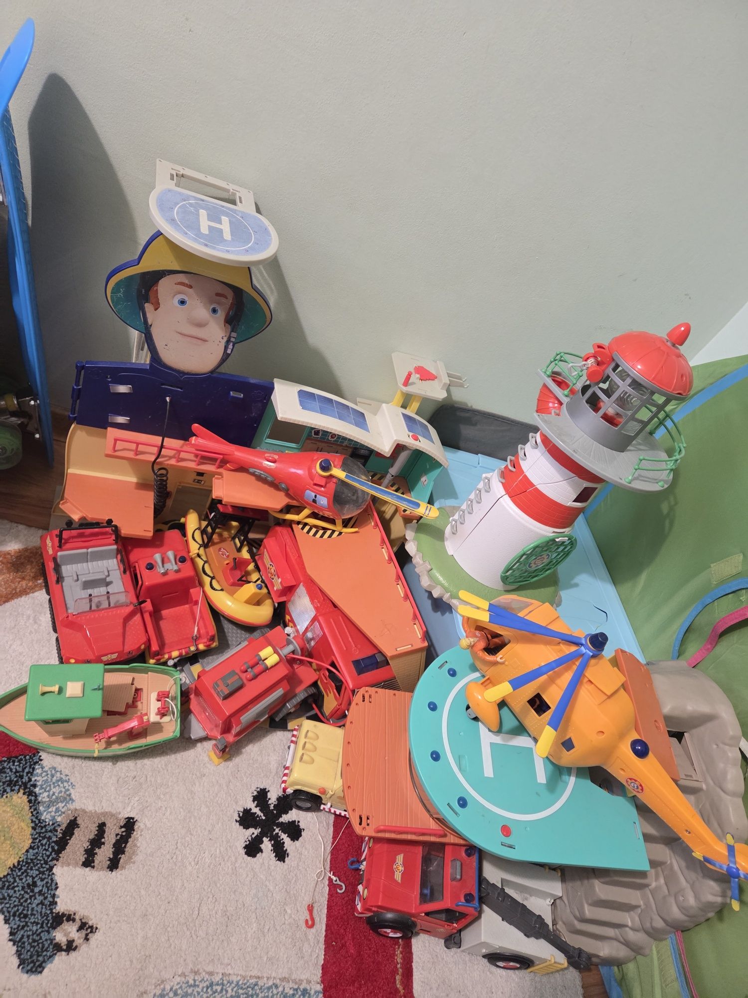 Strażak Sam mega zestaw remiza wóz latarnia helikopter