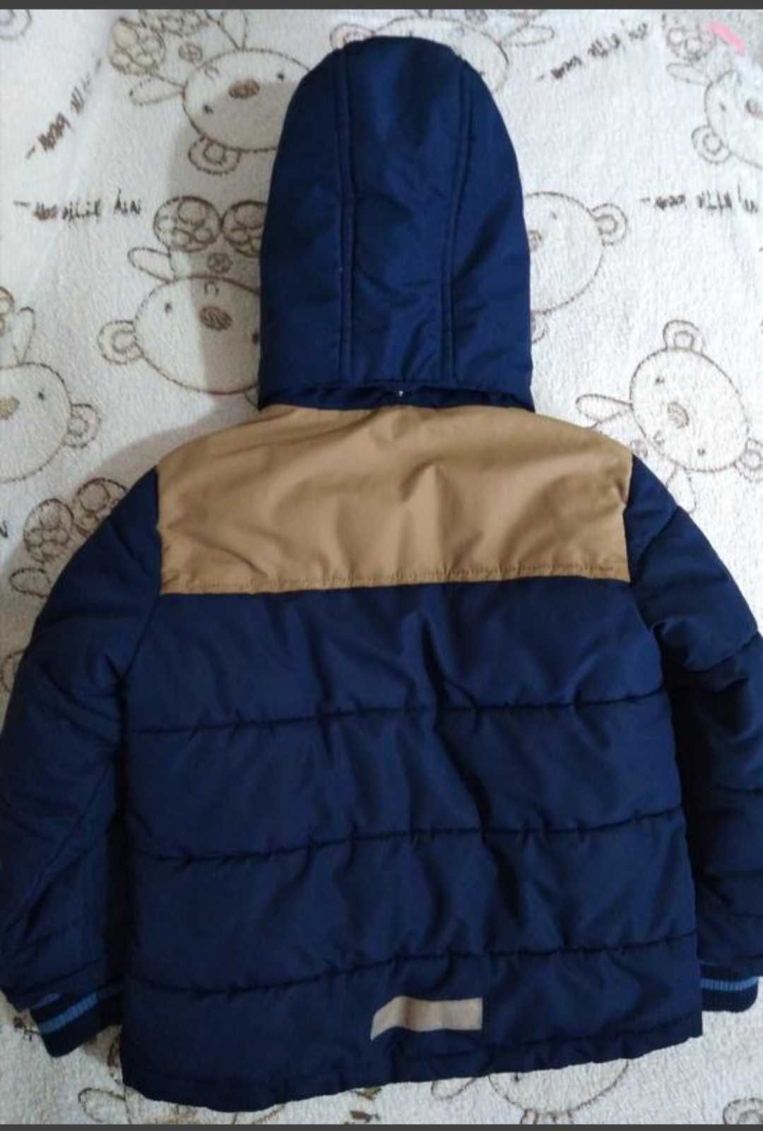 куртка на хлопчика KappAhl 3-5 років 98-110см синя зима весна
