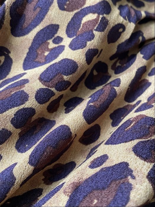 Bluzka w panterkę z długim rękawem nowa 100% wiskoza Mango XL /42