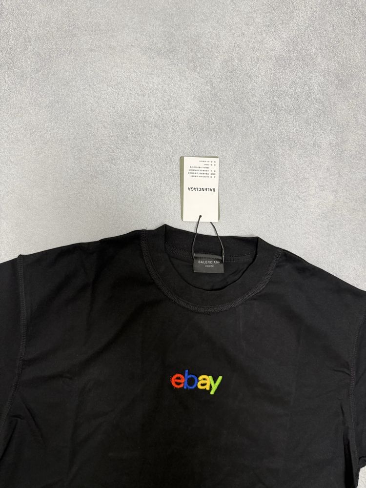 футболка Balenciaga Ebay tee Black S M L
