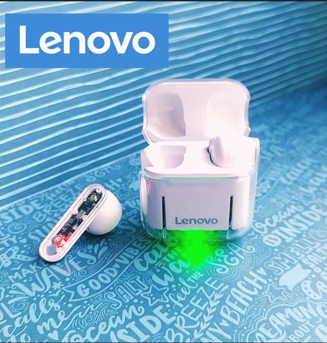 Słuchawki bezprzewodowe Lenovo + etui