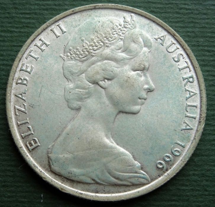 1966 Australia Moneta 50 centów Elżbieta II