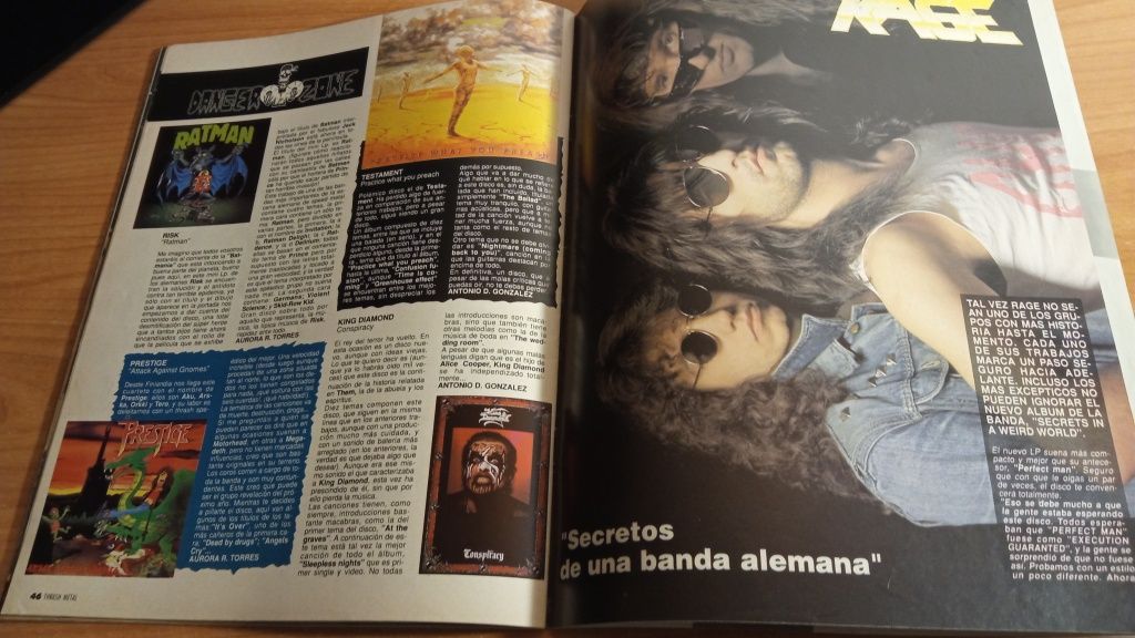 (troca) Revista Thrash 1989 Kreator King Diamond