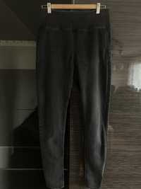 Grafitowe jeansy legginsy rozmiar M/38