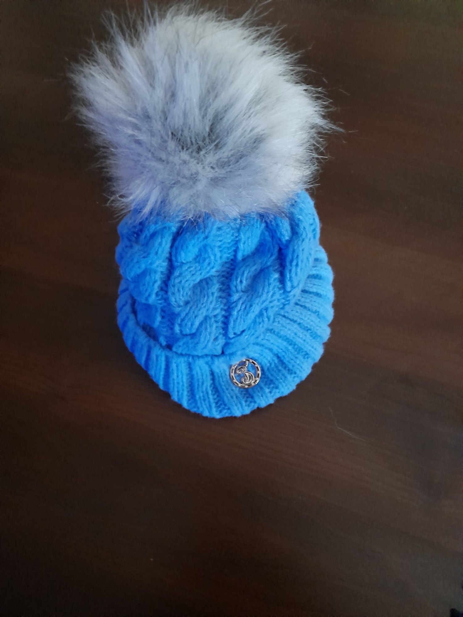 NOWA czapka na zimę z POMPONEM