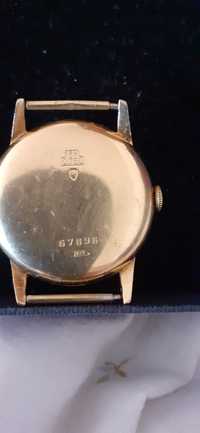 Szwajcarski zegarek mechaniczny zloto 750  17 kamieni
