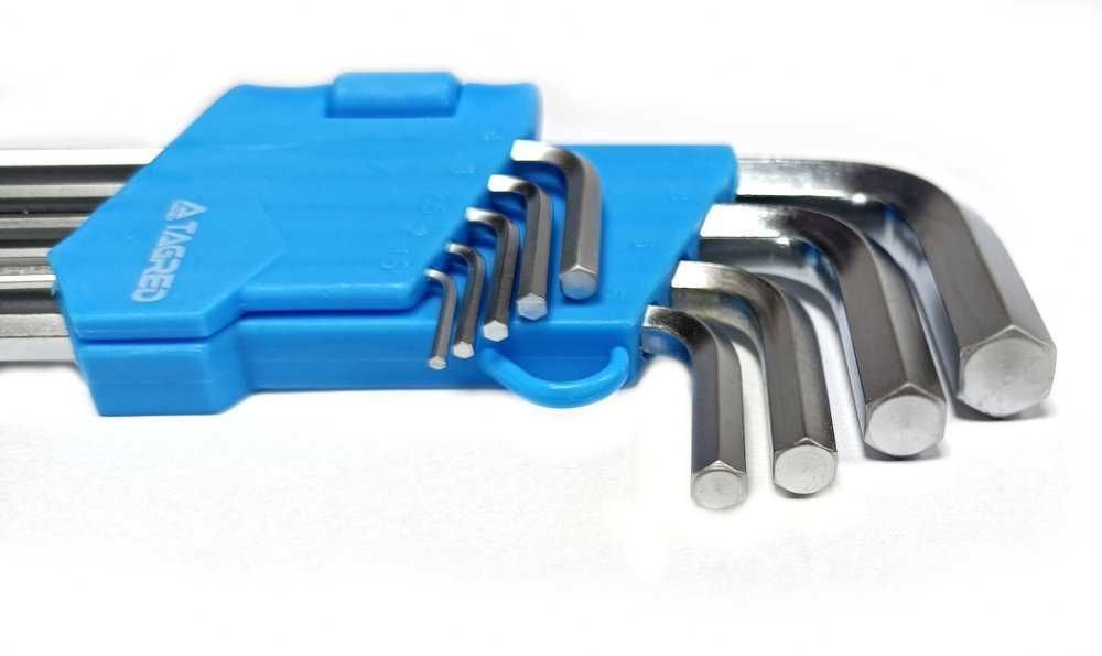 Klucze imbusowe HEX 1.5-10mm 180mm imbusy zestaw imbusów imbusy typu L