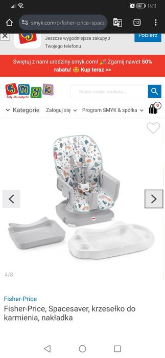 Krzesełko do karmienia fisher price