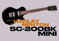 SALE! Harley Benton SC-200BK Mini | Електрогітара | У наявності