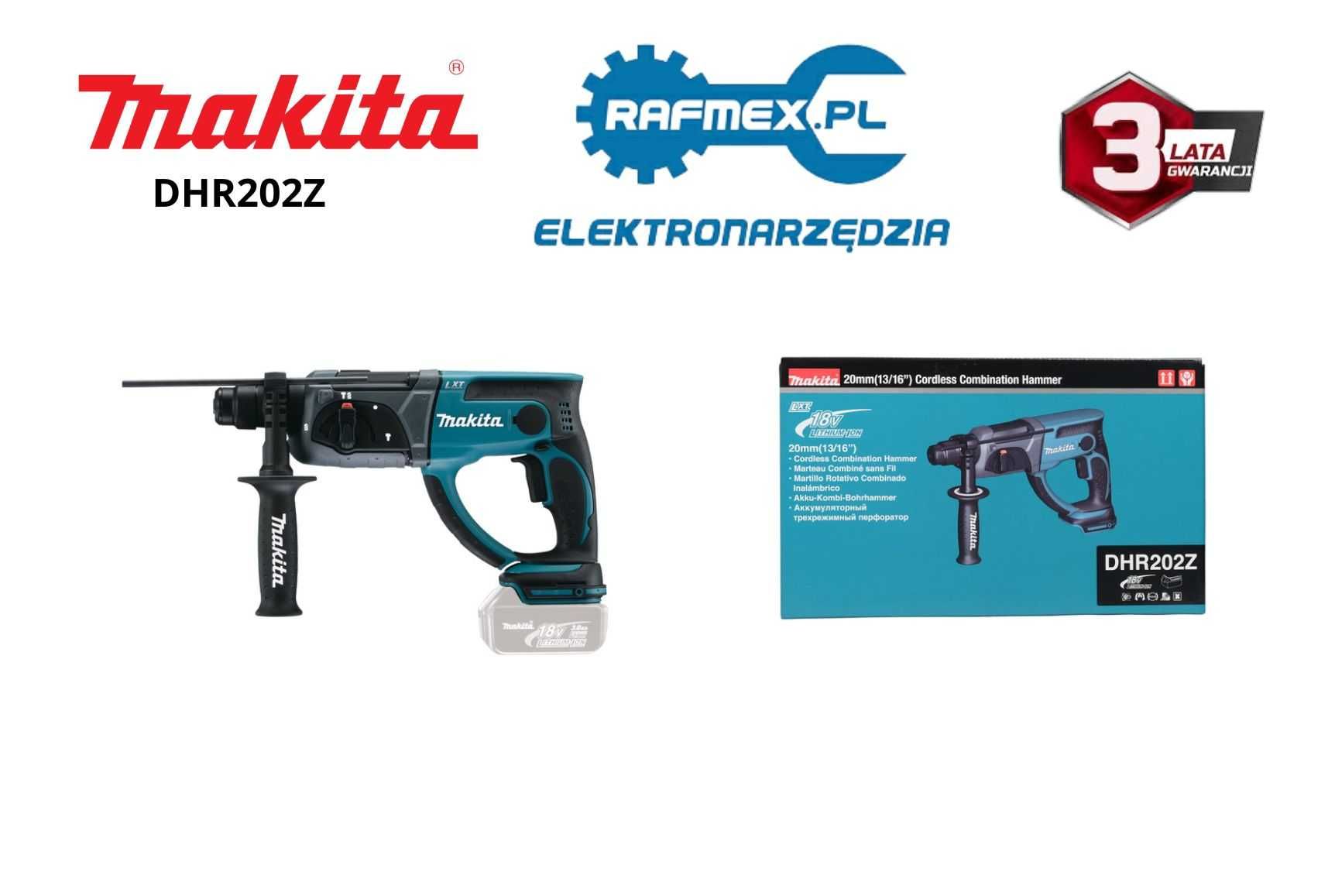 Makita DHR202Z Młotowiertarka akumulatorowa 18V LXT Body