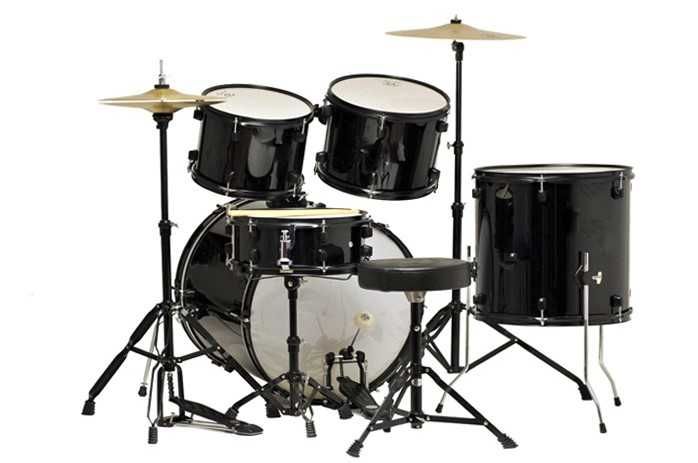 Perkusja + talerze +stołek Ever Play Black Tiger JBP1103BK bębny drums