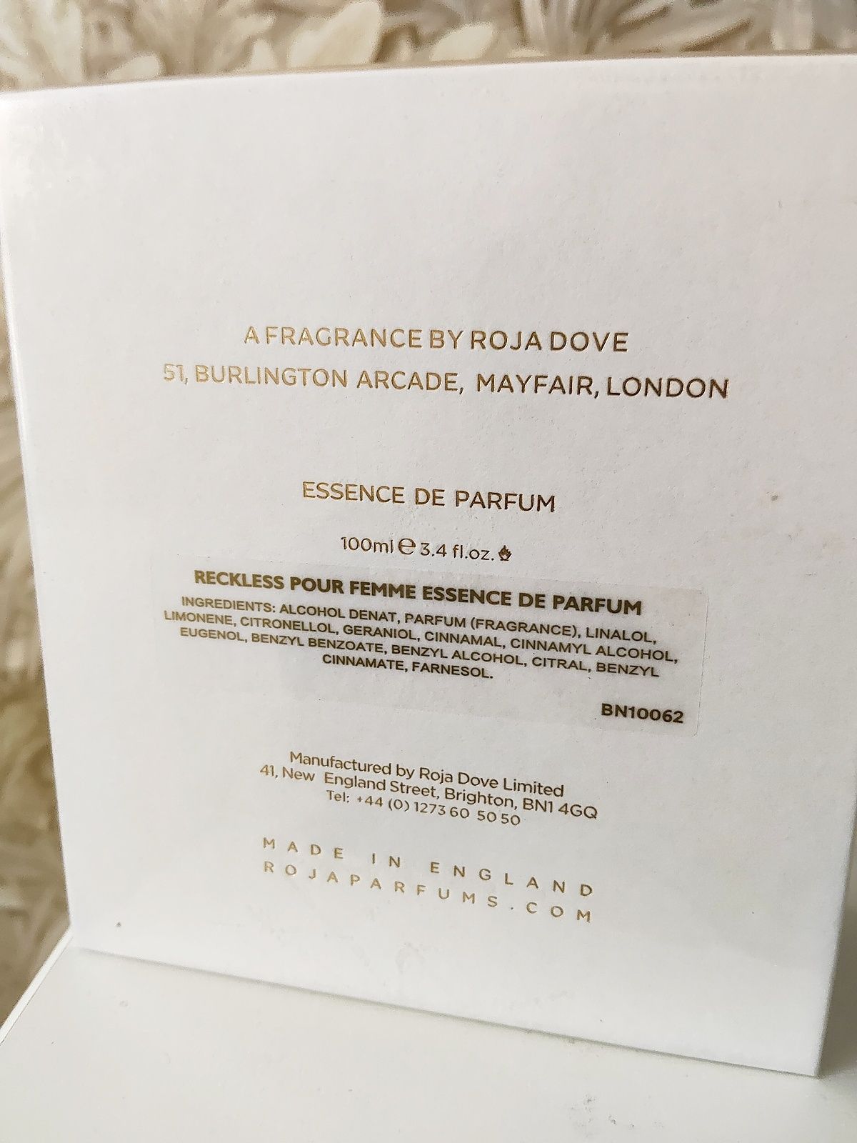 Парфум жіночий Roja Dove Reckless Pour Femme Essence De Parfum, 100 мл