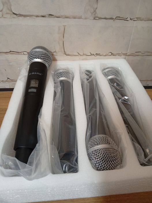 4x mikrofon bezprzewodowy + odbiornik g-mark glc640