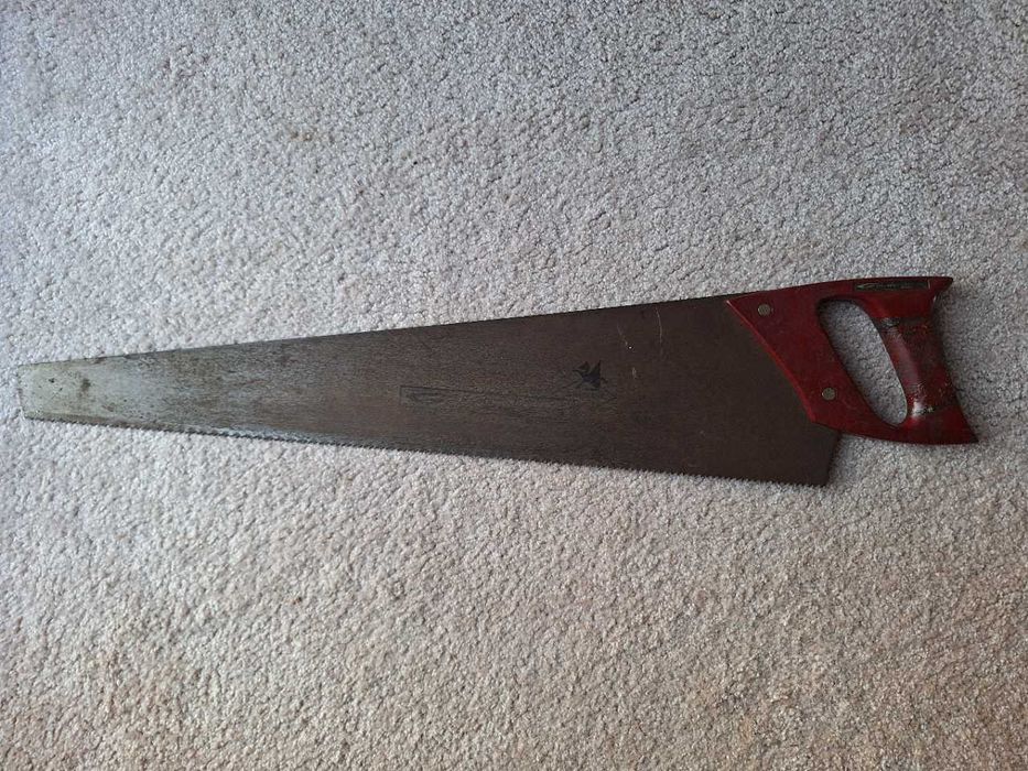 Stara długa francuska piła Goldenberg z XXw 70cm