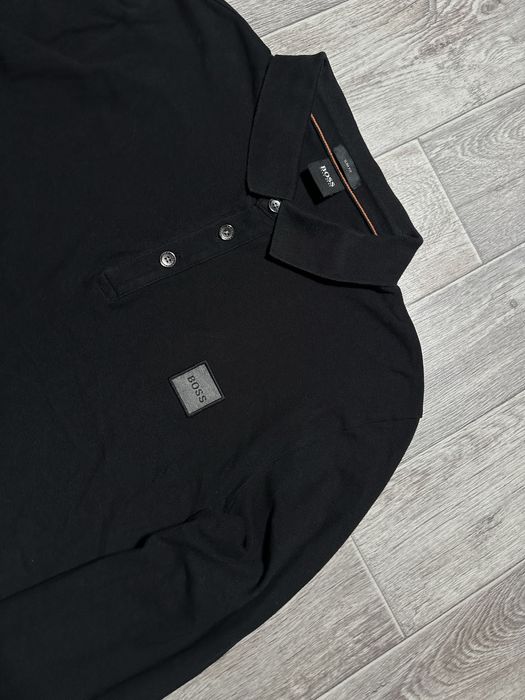 Лонгслив Hugo Boss Passerby 1 Patch Logo Polo Long Sleeve