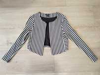 H&M * krótka marynarka w paski pasiak narzutka żakiet * 38 M