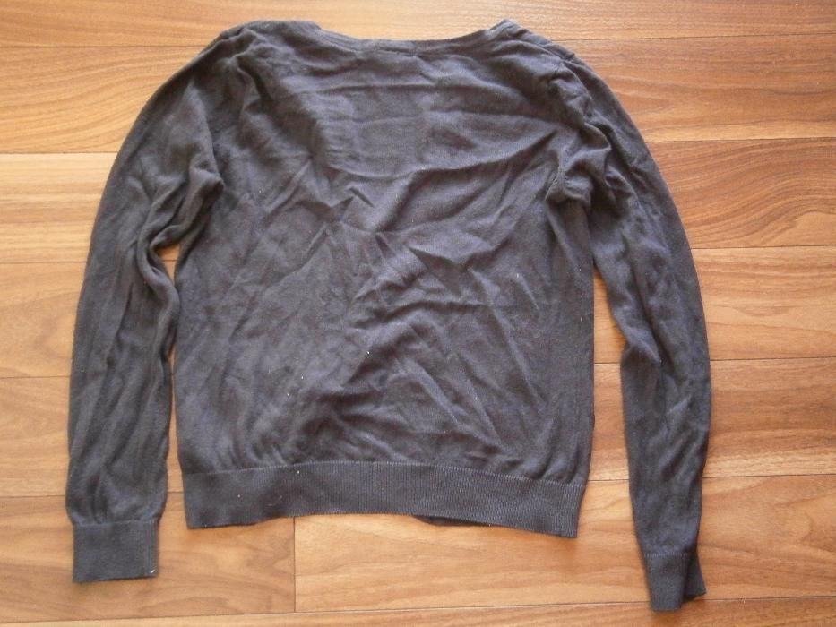 Bluzka zapinana sweterek H&M Basic granatowa M Wysyłka 1 zł