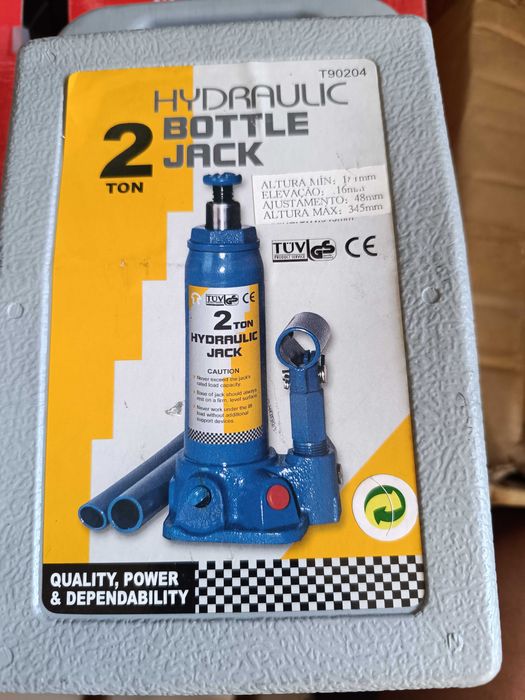 Macaco Hidráulico 2Tn e Compressor de Ar 250psi