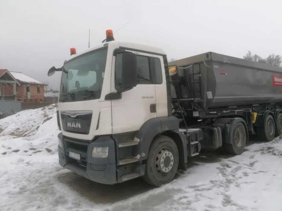 Usługi transportowe, wywrotka, wanna, koparka, koparko ładowarka.
