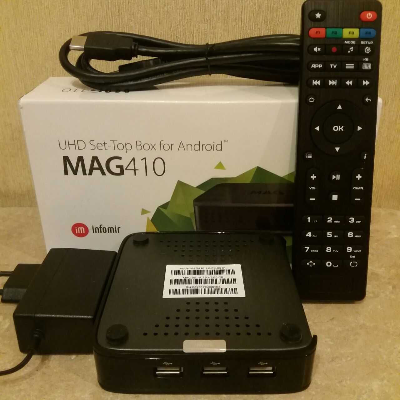 Android SmartTV MAG410 AmlogicS905X 4K 2/8GB приставка