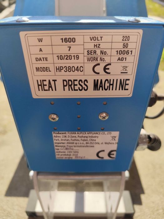 Prasa sublimacyjna Heat Press + drukarka + prasa do kubków
