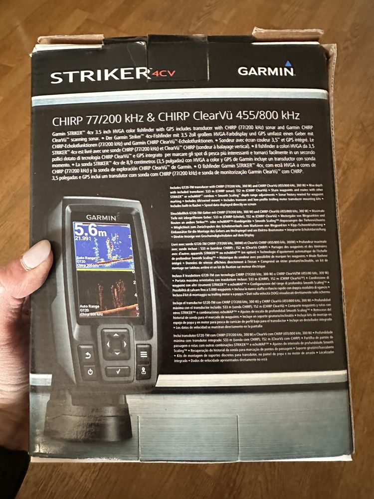 Ехолот для риболовлі Garmin striker 4dv