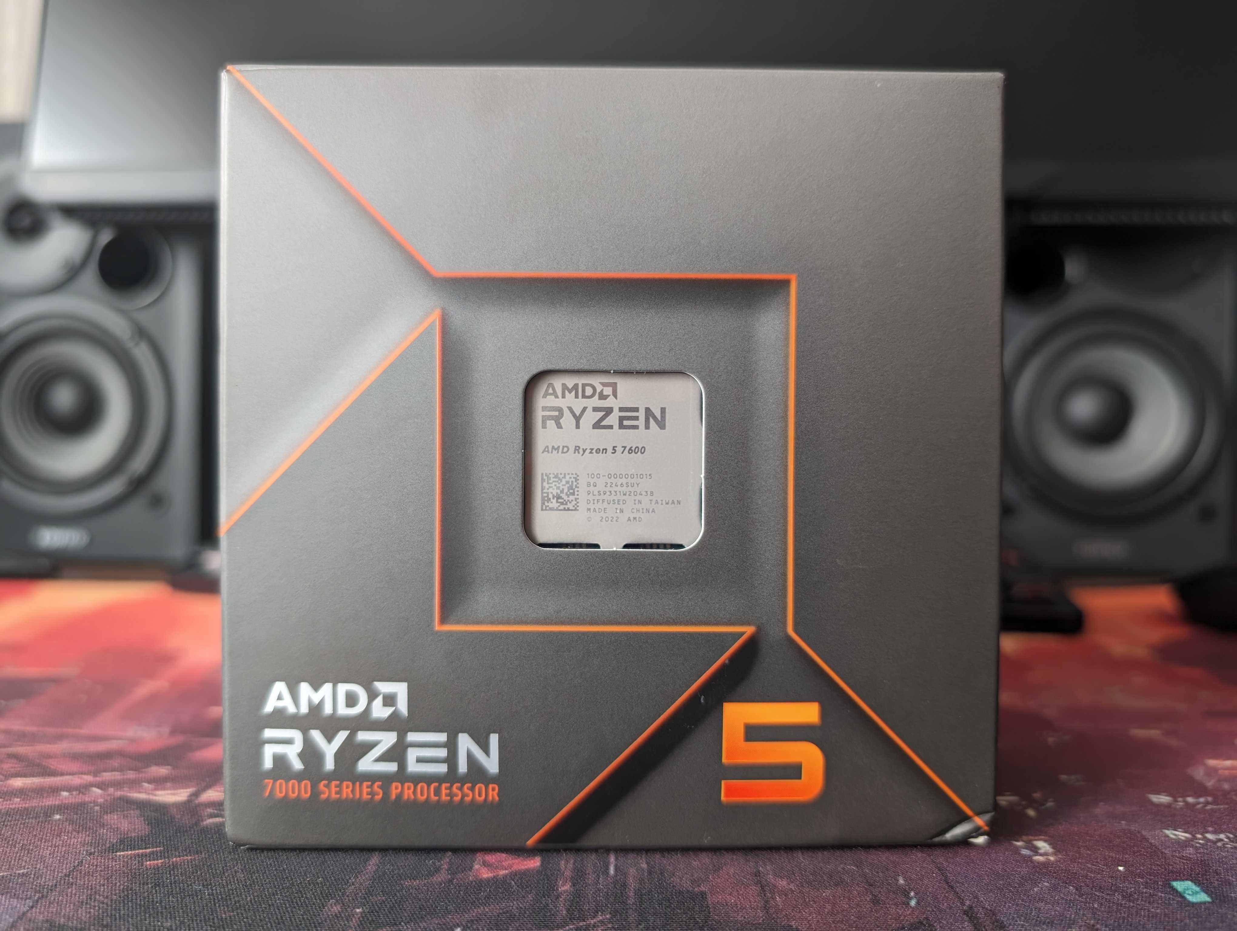 AMD Ryzen 5 7600 CPU процесор AM5 BOX з кулером гарантія 2 роки