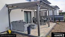 zadaszenie tarasu zadaszenie nad tarasem patio pergola 6,3x4m