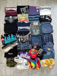 обнова thrasher, tapout, dc, true religion, nike, dickies