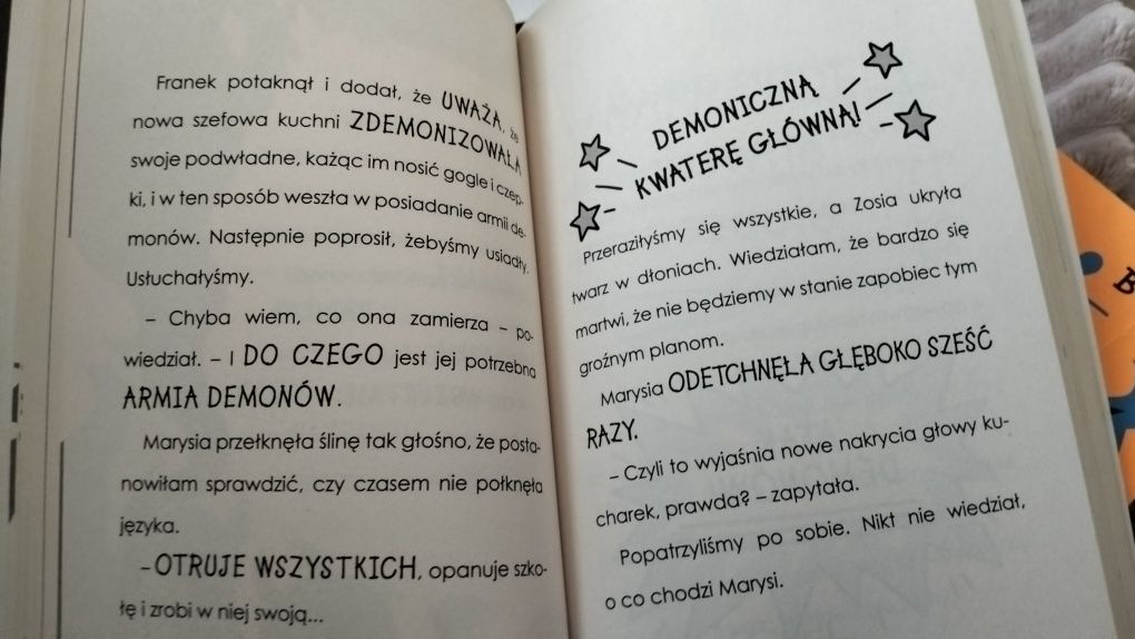 2 książki P. Butchart Nasz Dyrektor... i Atak tajemniczych Kucharek