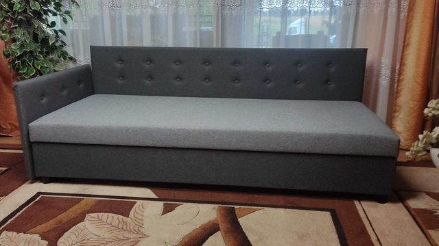 tapczan sofa jednoosobowa z pojemnikiem na pościel 80
