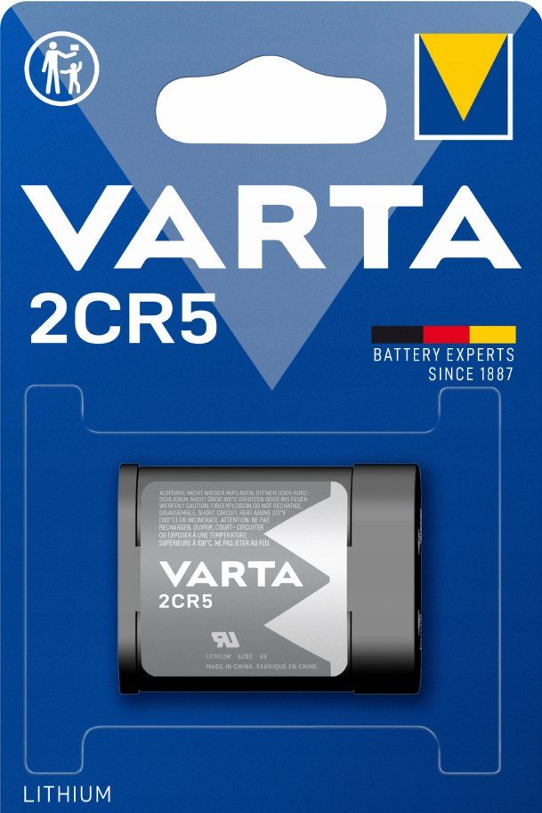 Bateria litowa varta 6v foto lithium 2800 mah 2cr5