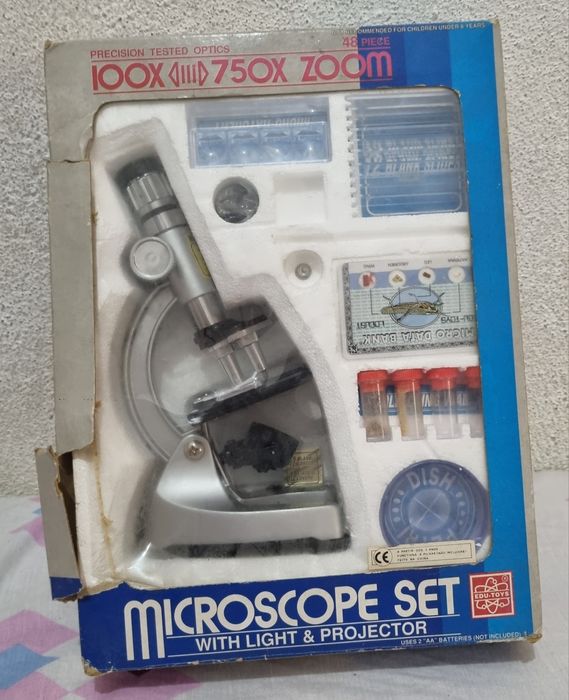 Microscopio Set em bom estado