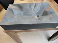 Umywalka nablatowa Rea Rock mat grey