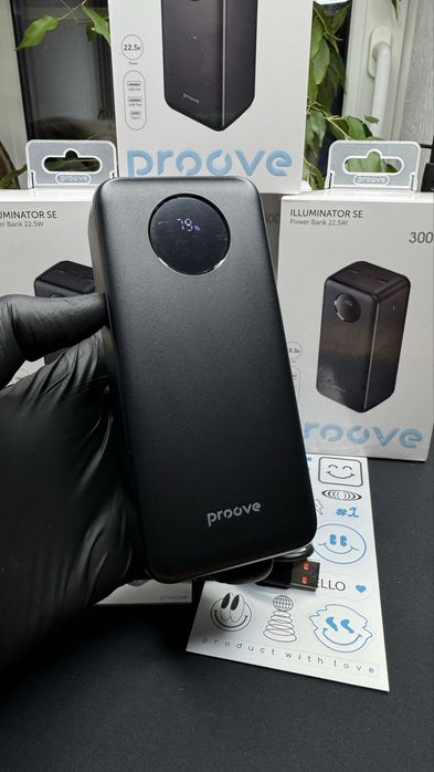 Powerbank Proove Illuminator 30000 mAh 22.5w швидкісна зарядка павер